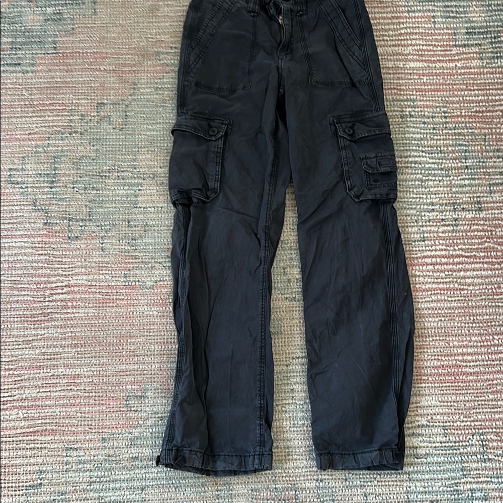Women Black Cargo Pants